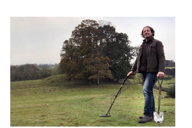 Kevin Duckett found a jewel with his metal detector which is an exact match of the one recreated on Henry VIII's coronation crown replica in Hampton Court Palace