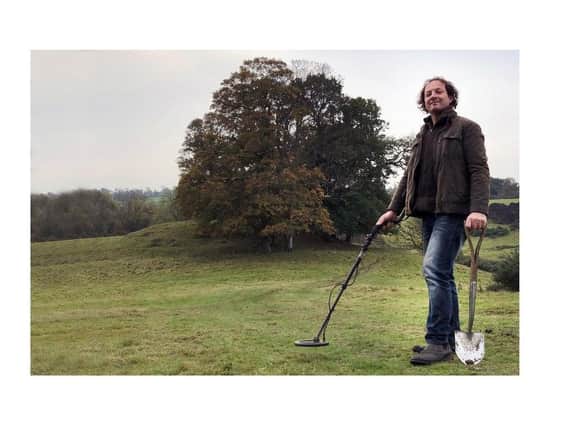 Kevin Duckett found a jewel with his metal detector which is an exact match of the one recreated on Henry VIII's coronation crown replica in Hampton Court Palace