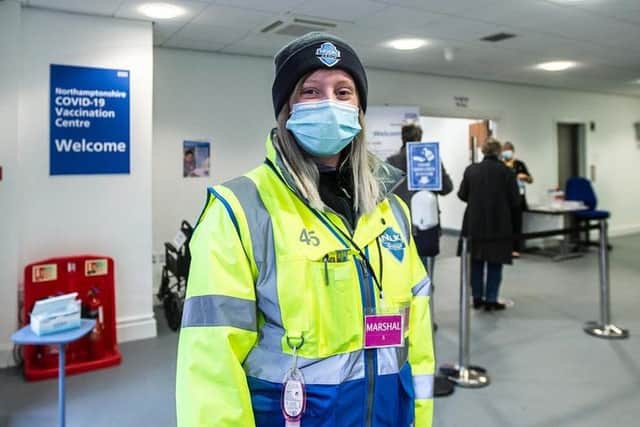 Northamptonshire's new mass vaccination centre opened last week staffed by health workers, GPs and volunteers