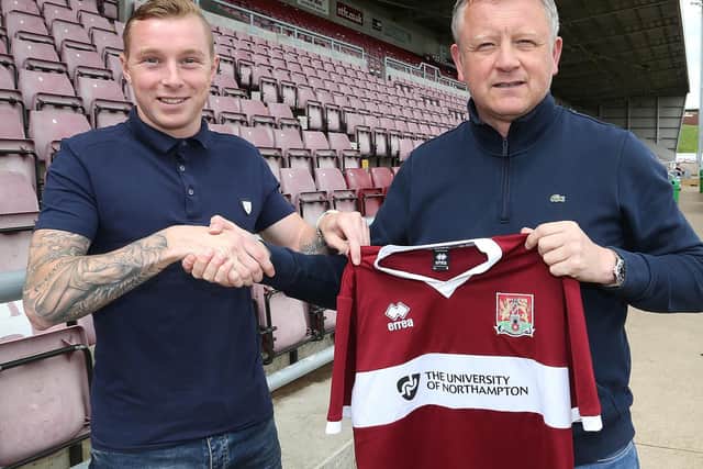 Where it all started... Nicky Adams was signed for the Cobblers by Chris Wilder in the summer of 2015