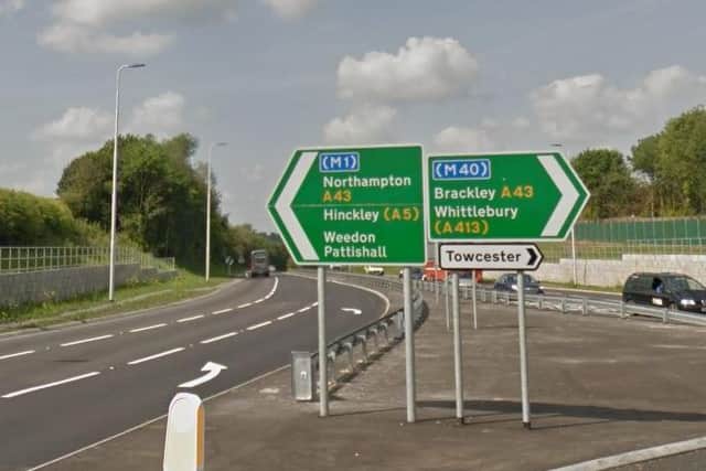 Sunday's crash happened at around 3pm at the Abthorpe Roundabout, just outside Towcester