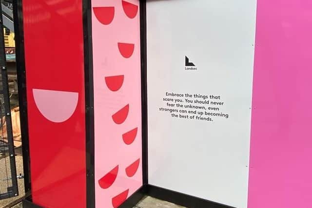 Members of the public say the messages of hope brighten up their days.