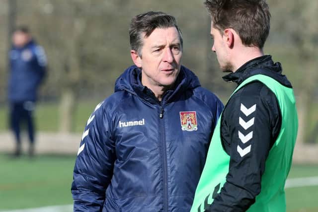 Jon Brady took training on Thursday. Picture: Pete Norton.