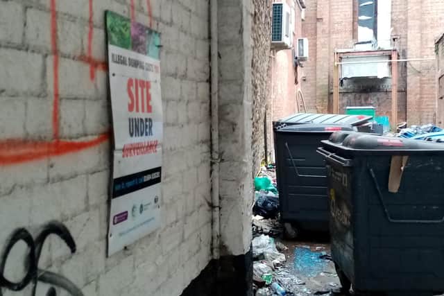 The Chron has contacted the alleyway's private owners, Amor Managment Ltd, to clean their alleyway off Sheep STreet.