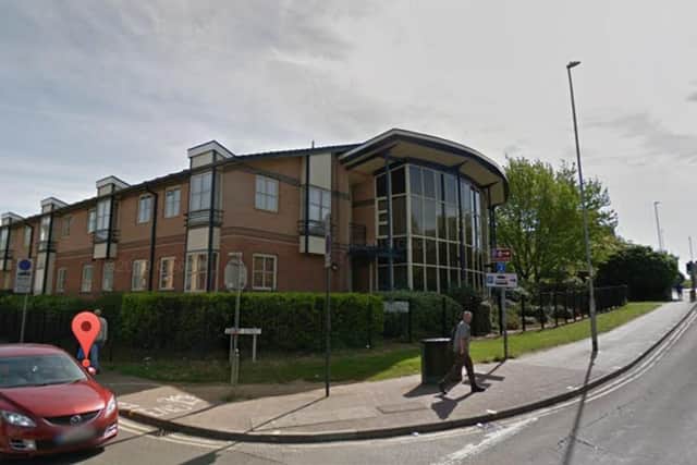 Simon de Senlis Court is located in Roberts Road opposite The Hope Centre