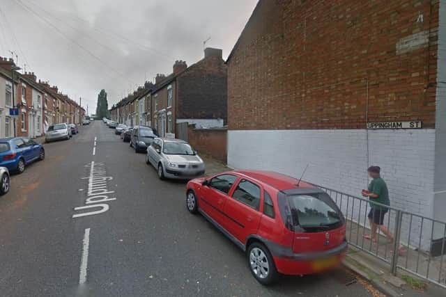 Police swooped on a property in Uppingham Street early on Tuesday morning