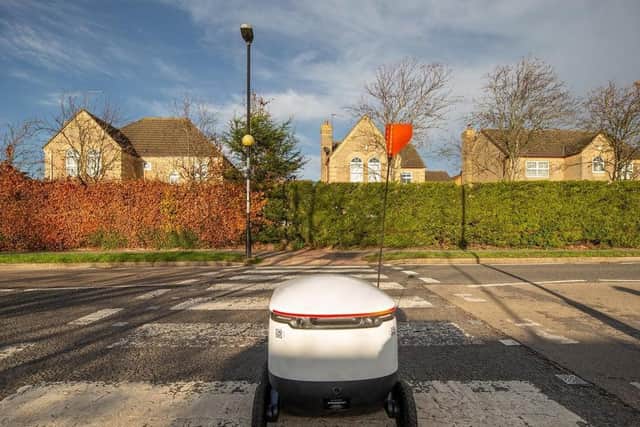 The delivery robot service will be coming to Upton and Barry Road