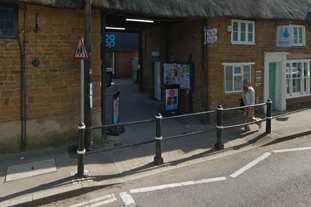 Thieves threatened staff with a knife outside Long Buckby's Co-op