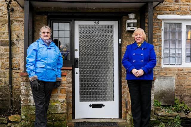 Sue Greatorex (left) and Barbara Piggins (right) have continued to support older residents in Boughton throughout the pandemic. Photo: Leila Coker.