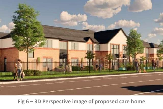 Graphic images of the proposed care home