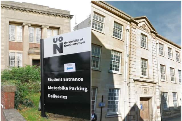 Plans for the University of Northampton's Avenue Campus and 24 Guildhall Road have been approved by Northampton Borough Council's cabinet. Photos: JPIMedia/Google