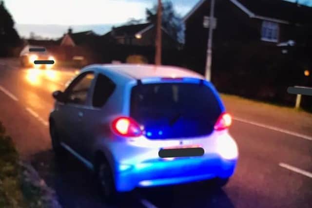 Police seized this vehicle in Daventry last week after being alerted to delivery drivers operating without proper insurance