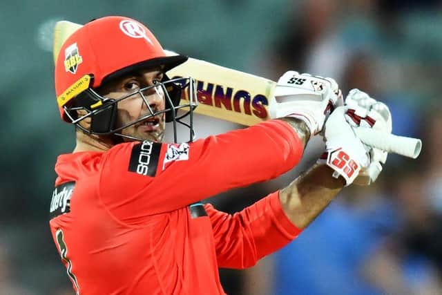 Steelbacks' overseas T20 signing Mohammad Nabi in action for Melbourne Renegades in the Big Bash last month