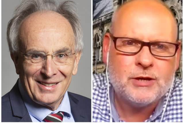 Wellingborough MP Peter Bone (left) and Northampton Borough Council leader Jonathan Nunn