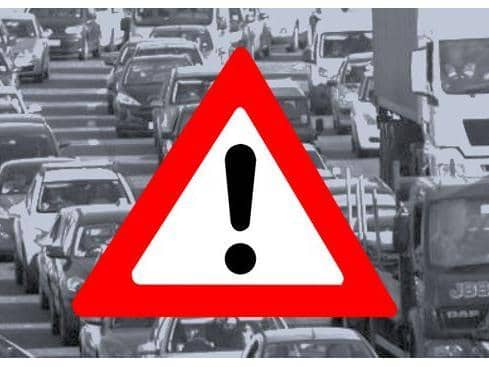 Highways England is reporting major queues on the A14 heading for Kettering