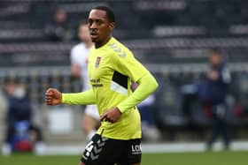 Mickel Miller made only his second appearance for the Cobblers at MK Dons on Saturday.