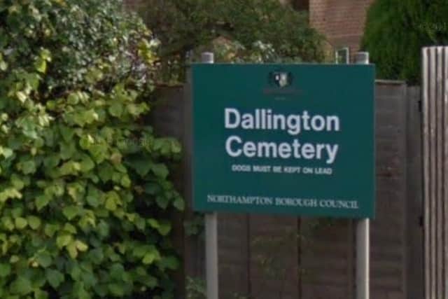 "At least 60 people" were seen at Dallington Cemetery for a service on Tuesday (February 23).