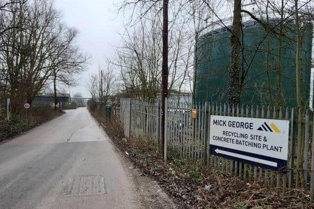 Mick George site in Lower Ecton Lane