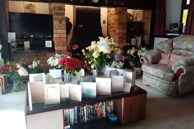 His family has received hundreds of cards, letters and flower bouquets from pupils.