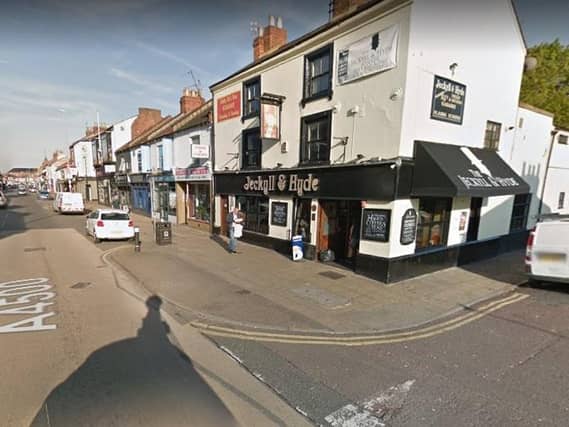 The collision took place outside the Jeckyll and Hyde Pub in Northampton.