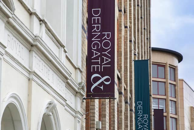 The Royal and Derngate theatres in Guildhall Road, Northampton