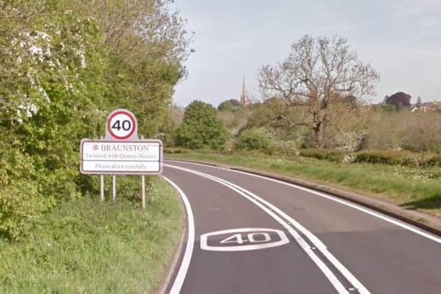 The Aston Martin was snapped by speed cameras on the A45 through Bruanston