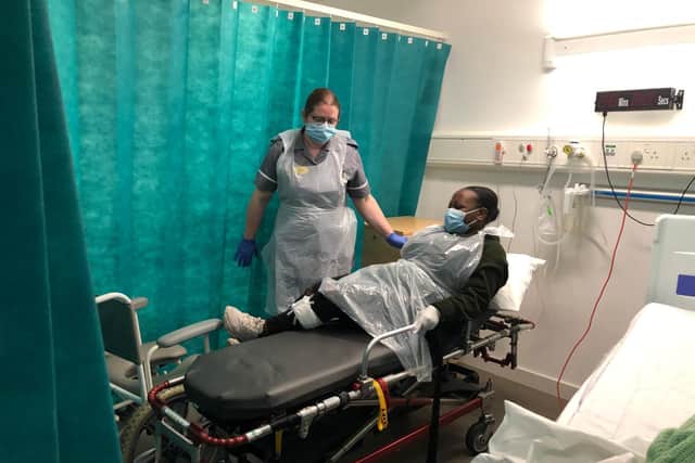 The University of Northampton has been using a 'pop up hospital' to teach student nurses.