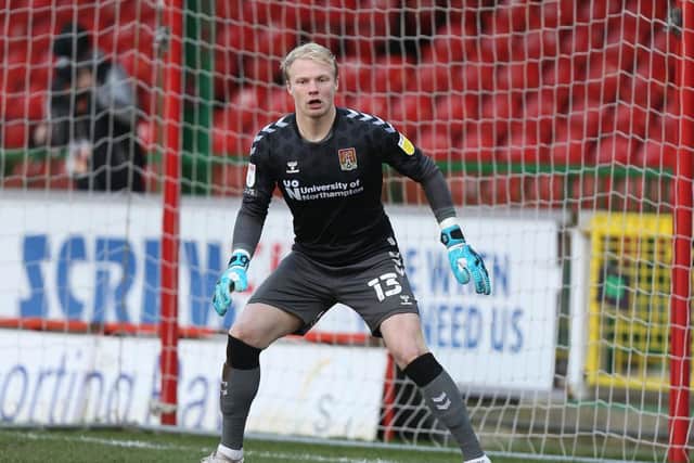 Jonathan Mitchell had a difficult afternoon against Swindon.