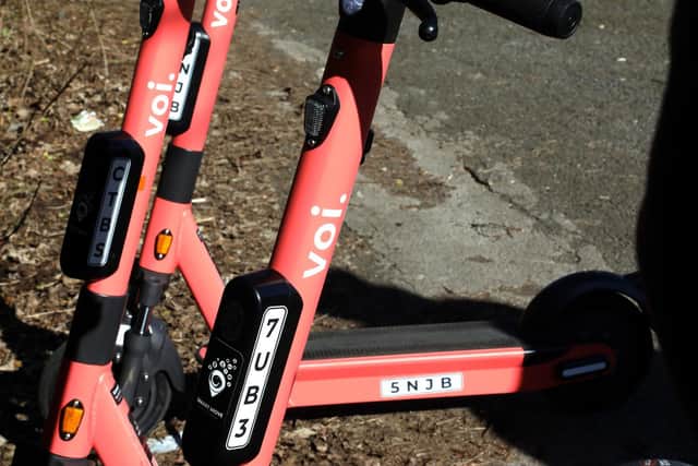 The scooters are limited to 10 miles per hour