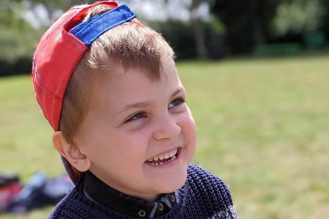 Riley lost his sight last year due to a rare condition.