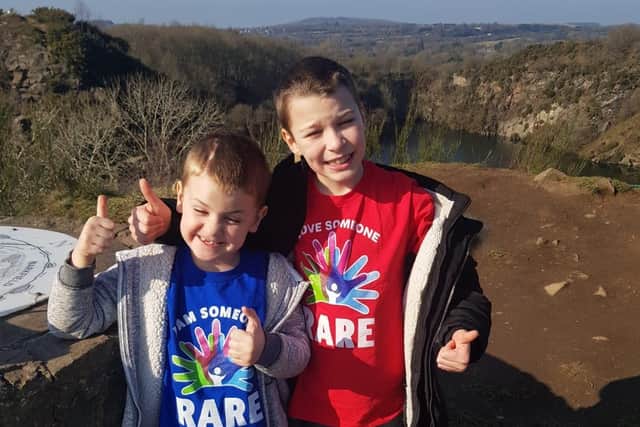 Riley with his older brother Jacob.