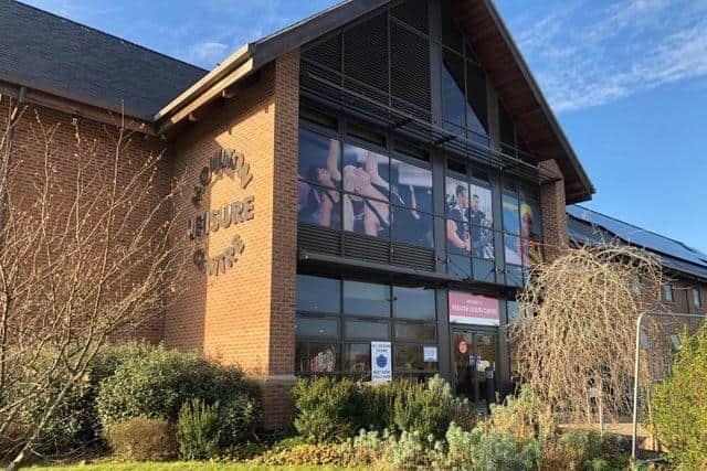 The new Moulton Leisure Centre.