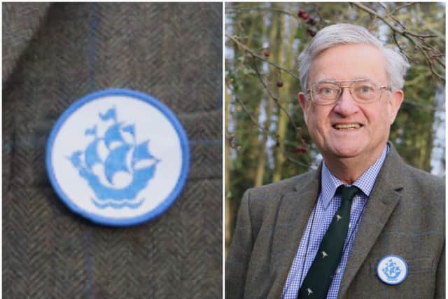 Ecologist William Miller says his Blue Peter patch is pride of place among the recognition he has had in his life.