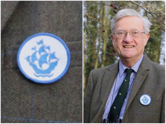 Ecologist William Miller says his Blue Peter patch is pride of place among the recognition he has had in his life.
