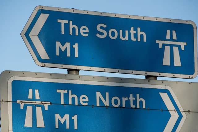 Traffic is staled on the M1 northbound after a smash between J14 and J15