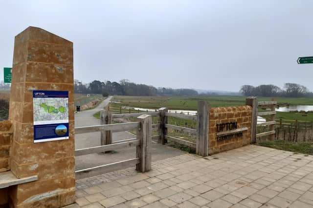The incident happened about a mile up the footpath from this entrance point at Upton Country Park