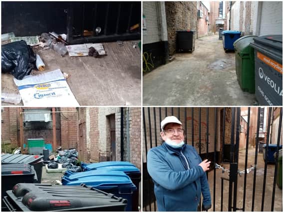A filthy alleyway in Northampton town centre has finally been cleaned after months of unchecked flytipping.
