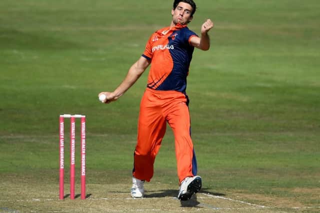 Brandon Glover helped bowl the Netherlands to the T20 World Cup