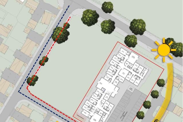 An illustration of how the care home could look