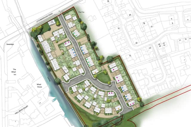 How the 52-home development on land to the south of The Wharf in Bugbrooke would have looked. Photo: Barwood Homes