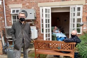 Care home visitation will be allowed in care homes starting Monday under new guidance.File photo from July 2020, Chapel Bramptom Care Home.