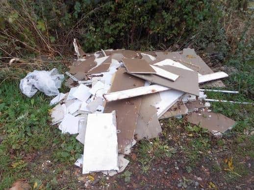 Pile of rubbish at Denford