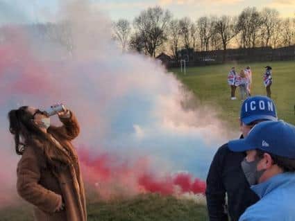 Fans have gathered in Corby to celebrate Rangers first title in a decade.