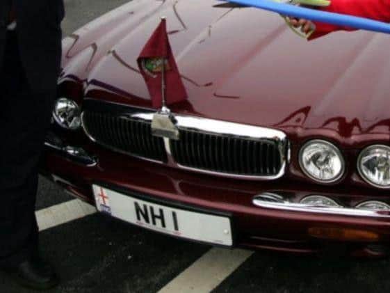 Northampton's mayor gets to drive around in a Jaguar XJ with the number plate NH1
