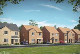 An artist's impression of what the homes will look like.