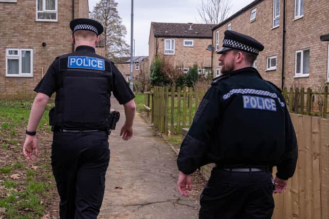 Police officers on patrol