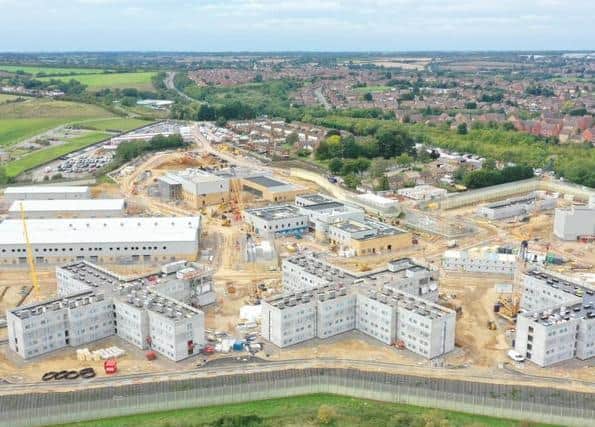 Five Wells prison is due to open next to the A45 in Wellingborough early next year