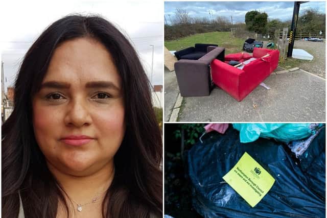 Labour borough councillor and deputy mayor, Rufia Ashraf, wants more to be done about fly-tipping in Northampton
