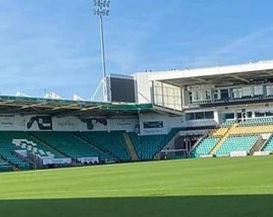 Ben Hope did a few laps of Franklin's Gardens as part of his charity challenge
