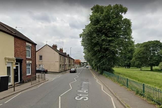 A two-vehicle collision took place in St Andrew's Road, Northampton yesterday.